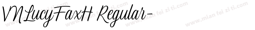 VNLucyFaxH Regular字体转换
